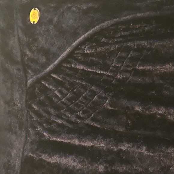 Vintage Y2K Juicy Couture Bubble Skirt S Micro Mini Velvet Black Drawstring - Picture 7 of 9